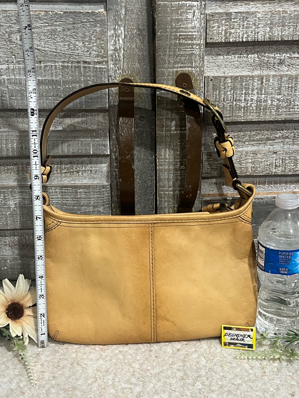 COACH Bleecker Leather Hobo Shoulder Bag Camel VGC! 11415 - Picture 5 of 12